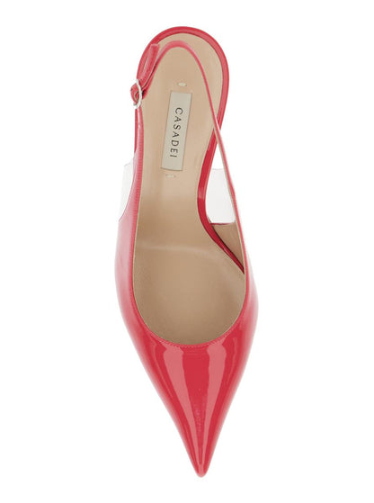 'Superblade Tiffany' Rosa Slingback Pumps Med Hög Klack I Lackskinn Dam