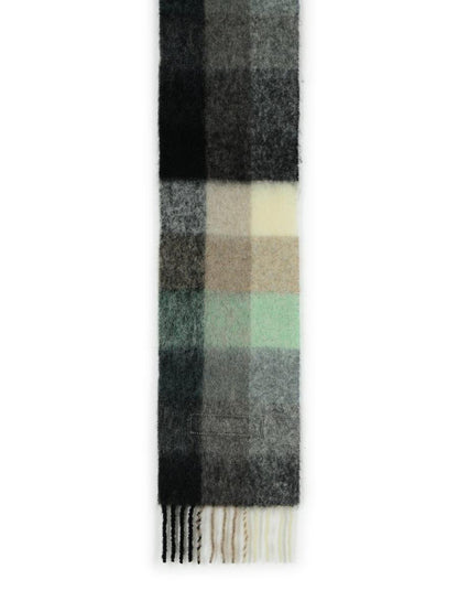 Acne Studios Grön Alpackablandad Halsduk