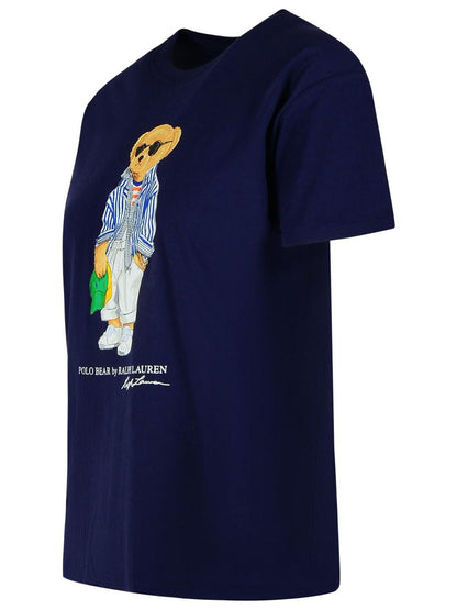 Polo Ralph Lauren Marinblå bomullst-t-shirt