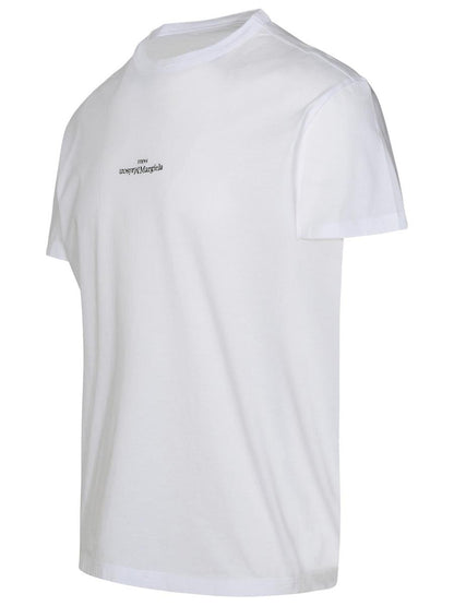 Maison Margiela Vit Bomulls-T-shirt