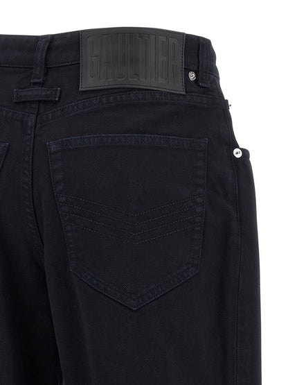 Jean Paul Gaultier 'Snäppknappsdenim'-jeans