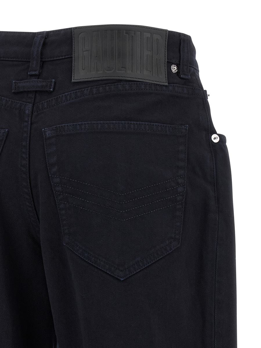 Jean Paul Gaultier 'Snäppknappsdenim'-jeans