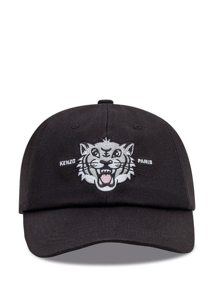 Kenzo Kenzo Svart Keps Med Tigermotiv