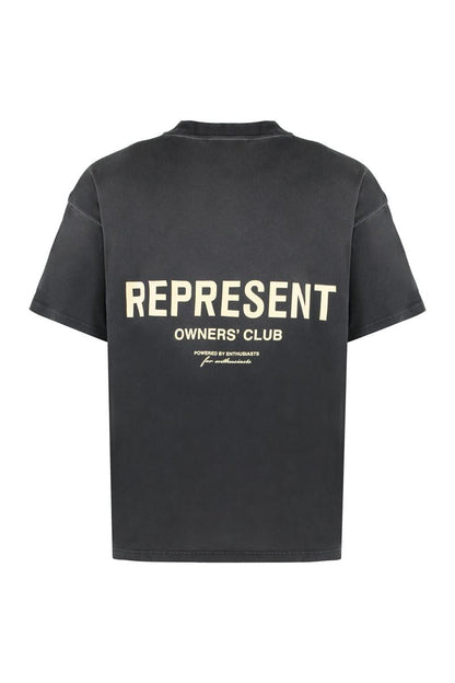 Represent bomulls-t-shirt med rund hals