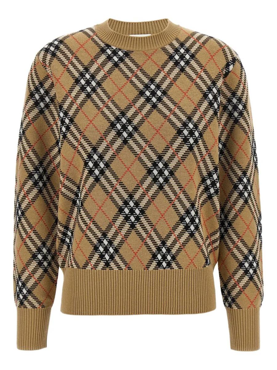 Burberry Rutigt Mönstrad Ulltröja Kläder