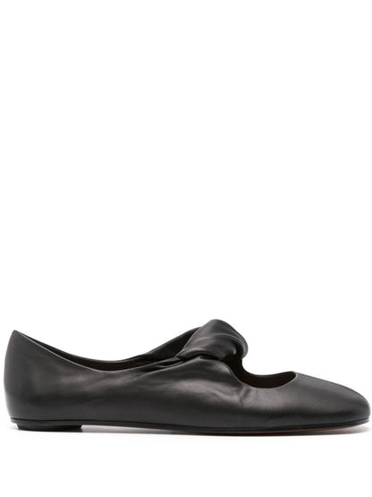 Alexander McQueen Ballerinaskor med vriden detalj