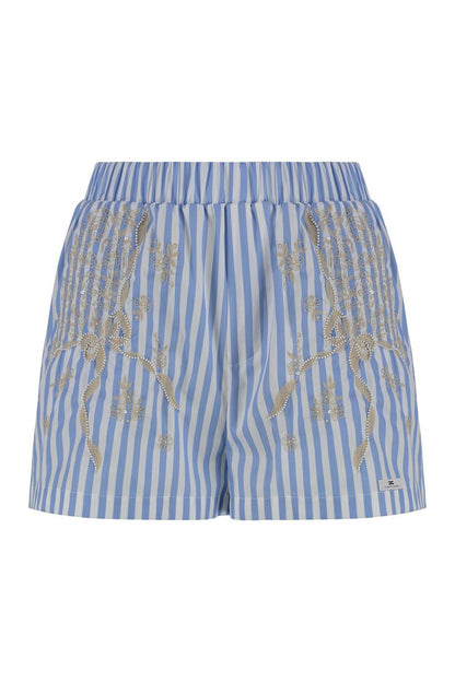 Elisabetta Franchi Randiga Poplin Shorts