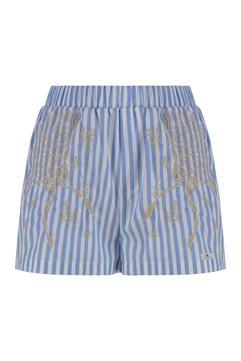 Elisabetta Franchi Randiga Poplin Shorts