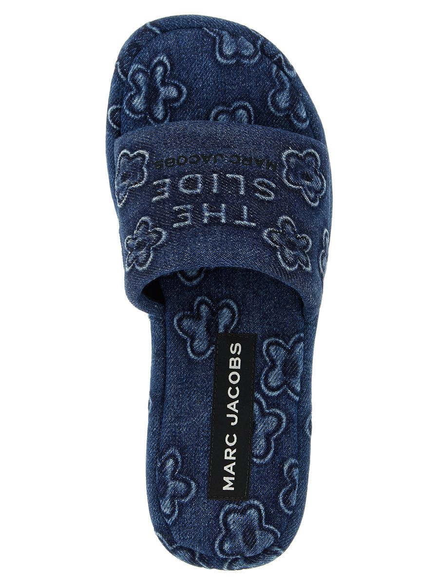 Marc Jacobs 'The Puffy Daisy Denim Platform Sandal' Tofflor