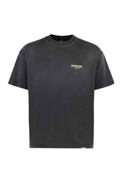 Represent bomulls-t-shirt med rund hals