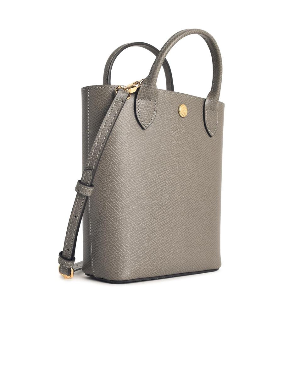 Longchamp 'Xs Epure' Where Grå Läderväska