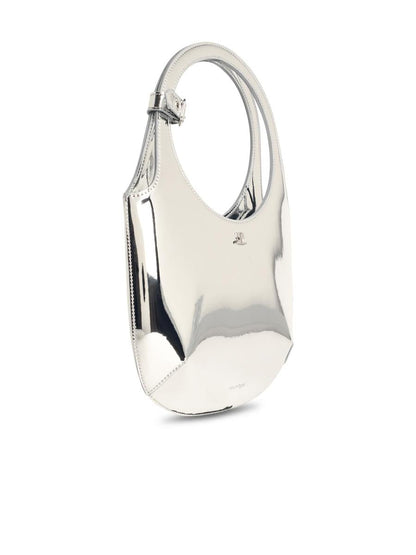 Courrèges 'Heliga Spegeln' Silver Läderväska