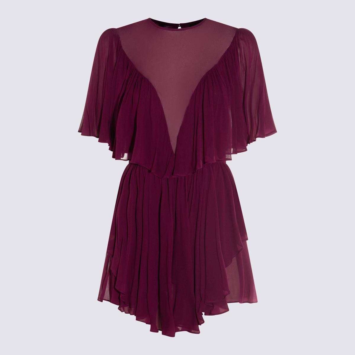 Twinset Lila Viskos Miniklänning
