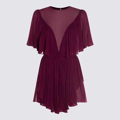 Twinset Lila Viskos Miniklänning