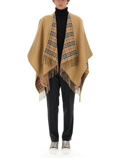 Burberry Mantella Reversibile I Lana Check