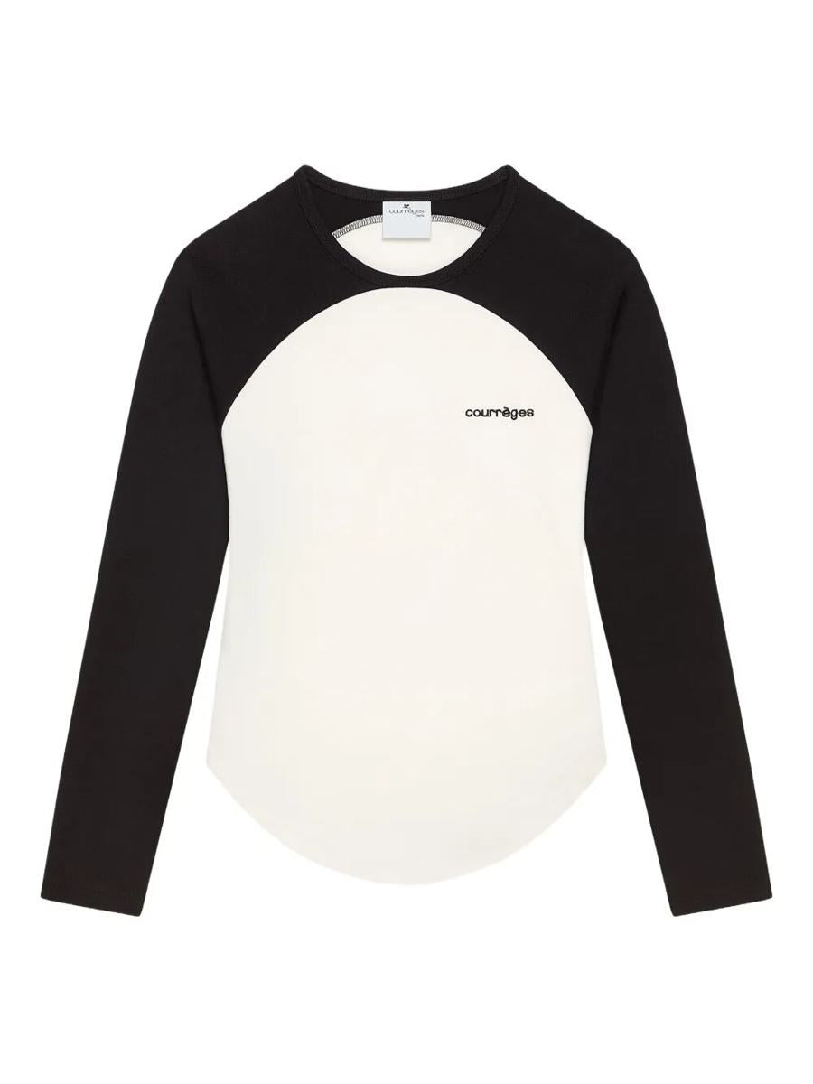 Courrèges Circle Contrast Ls T-shirt Kläder