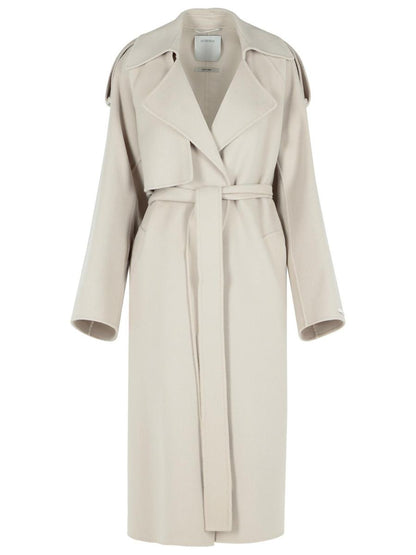 Sportmax 'Fiore' Beige Ullkappa