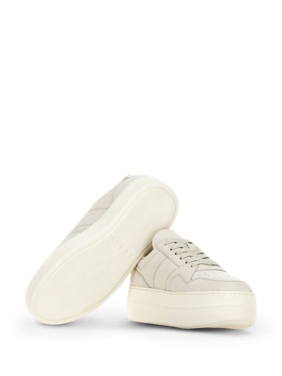 Hogan ljusbeige kalvskinnssneakers