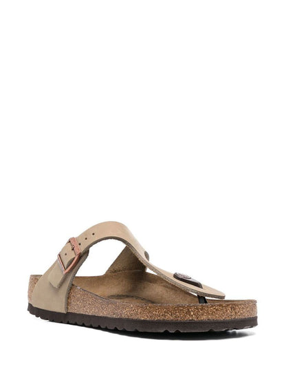 Birkenstock Gizeh oljade lädersandaler