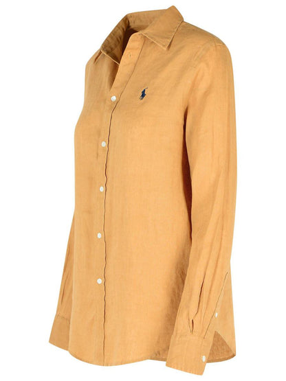 Polo Ralph Lauren Beige linneskjorta