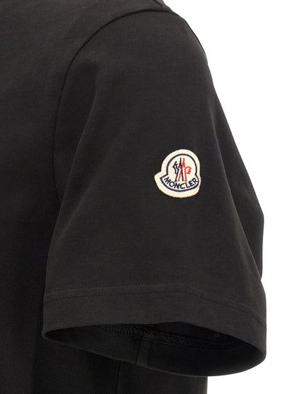 Moncler Flockad Logotyp T-shirt