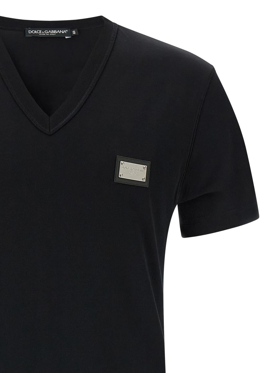 Dolce &amp; Gabbana-t-shirt med logotyp