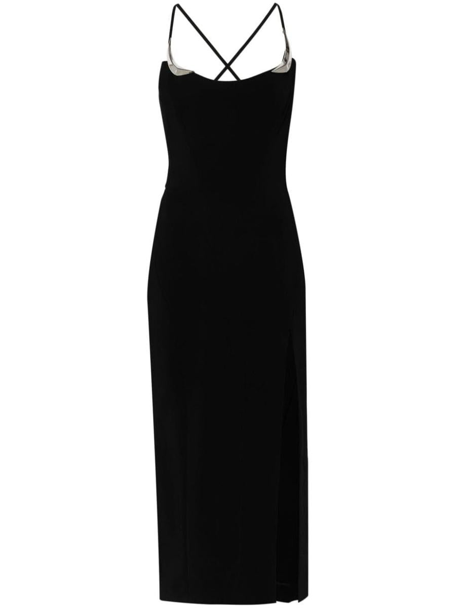 Mugler Ro1628 Midiklänning Kläder