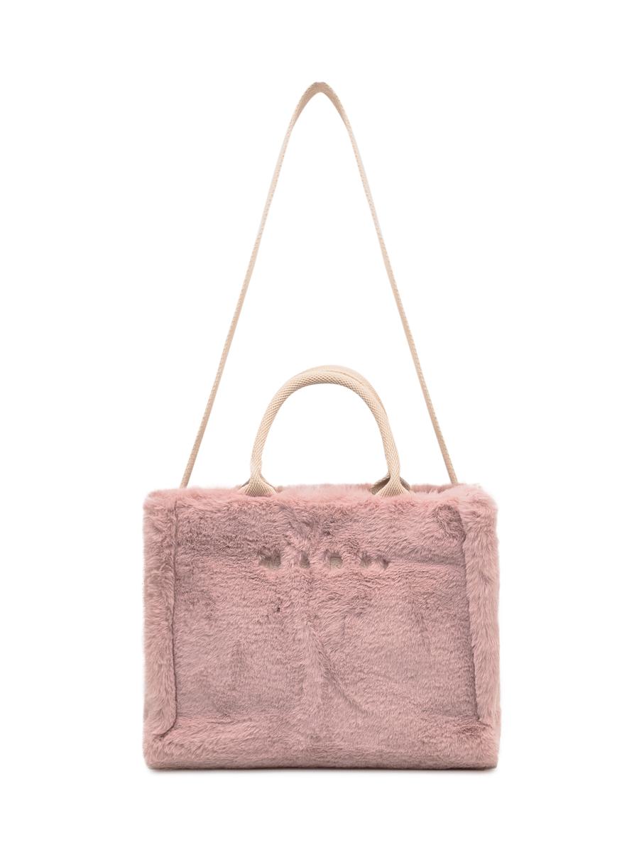 Marni Marni-väska i rosa fuskpäls