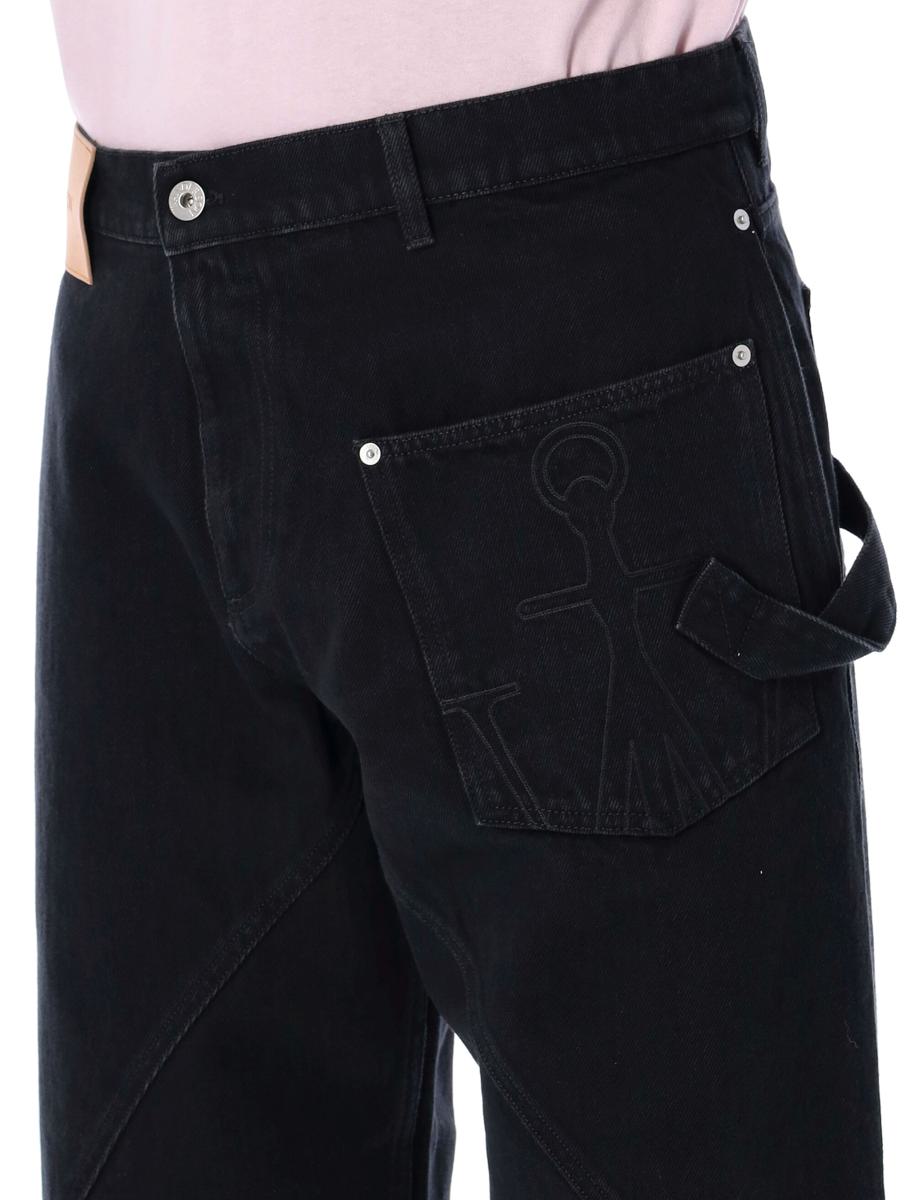 JW Anderson Bomull Twisted Workwear Denimbyxor