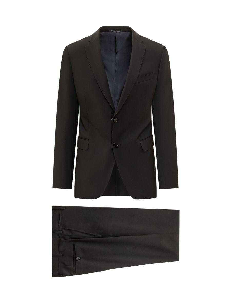 Emporio Armani Svart Enkelknäppt Kavaj Emporio Armani