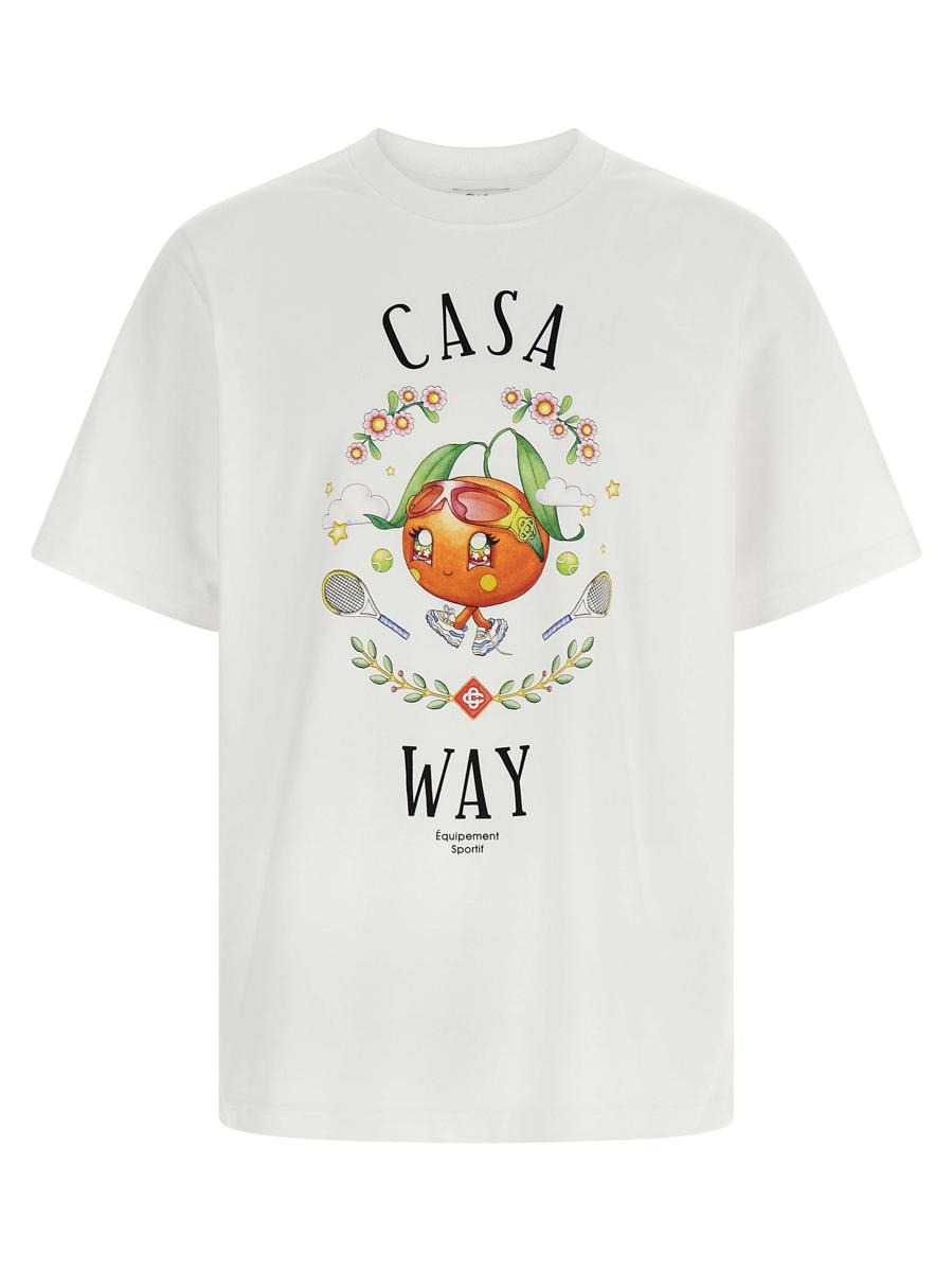 Casablanca 'Casa Way Orange Maskot' T-shirt