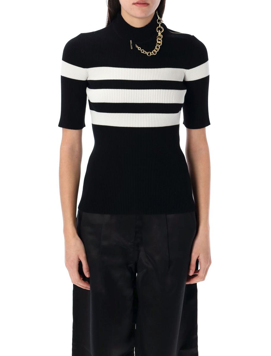 Jean Paul Gaultier Randig Stickad Topp