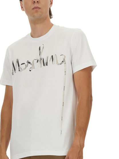 Moschino tryckt bomulls-t-shirt