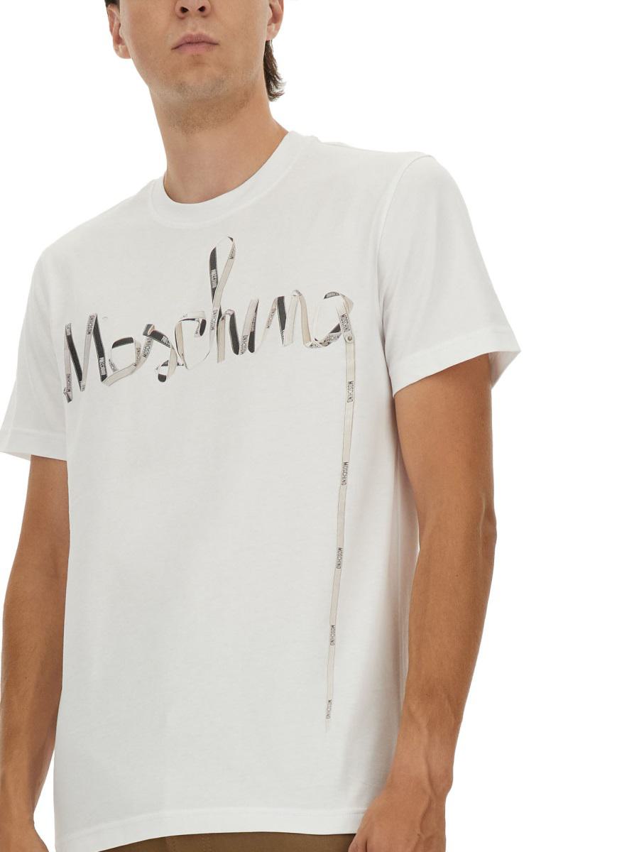 Moschino tryckt bomulls-t-shirt
