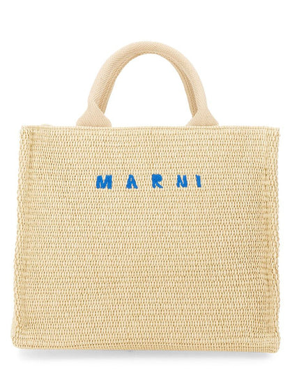 Marni Liten Toteväska med Raffiaeffekt