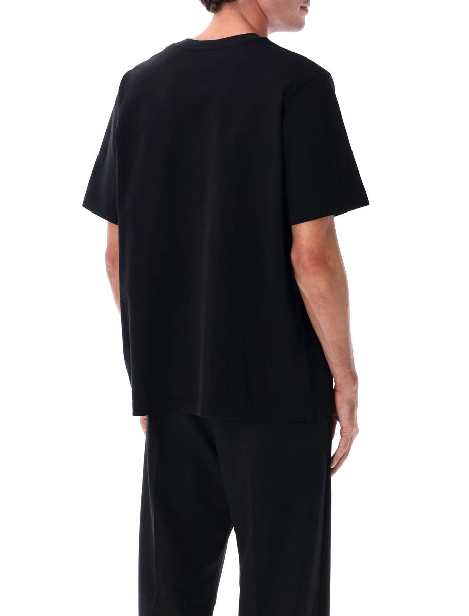 Casablanca svart manga tennisboll t-shirt
