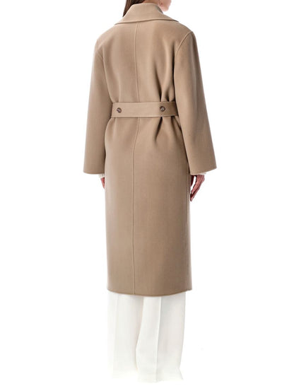 Alberta Ferretti-kappa i dubbelsidig ull