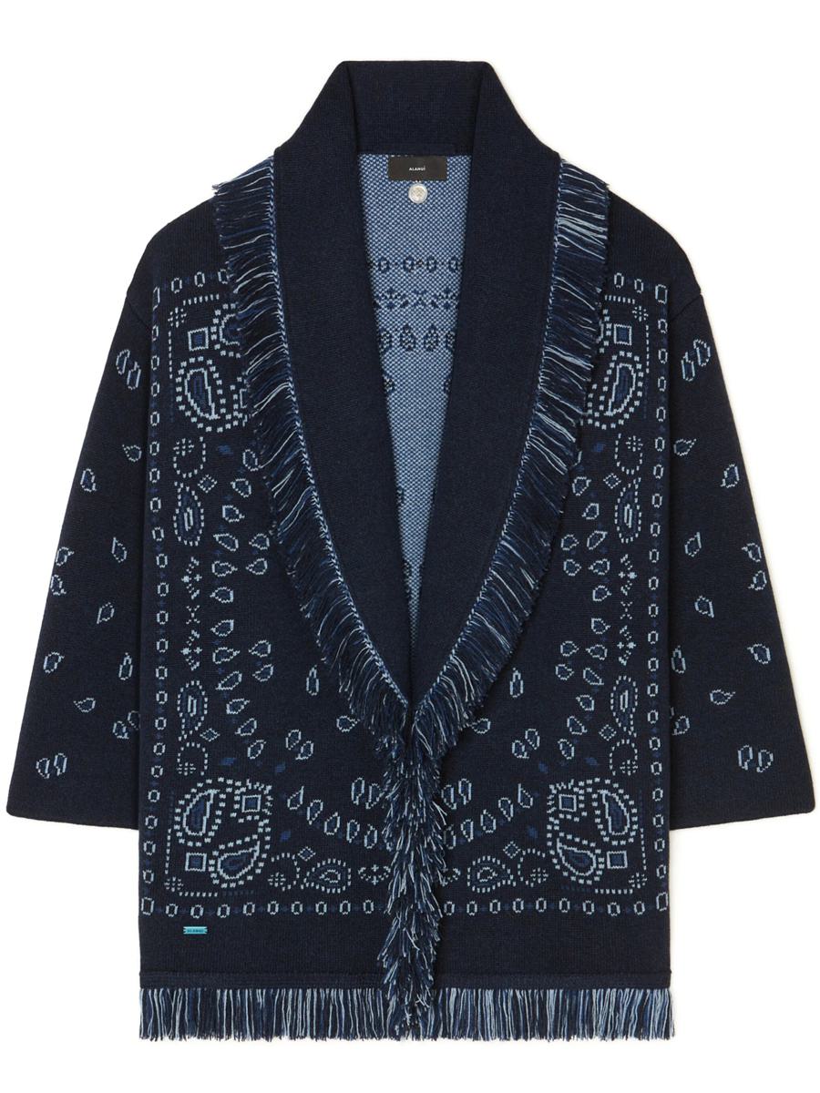 Alanui Jacquard Bandana Cardigan Kläder