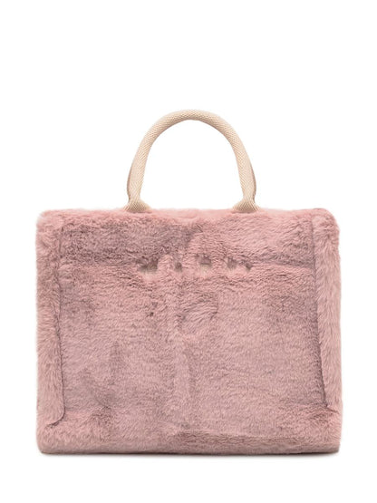Marni Marni-väska i rosa fuskpäls