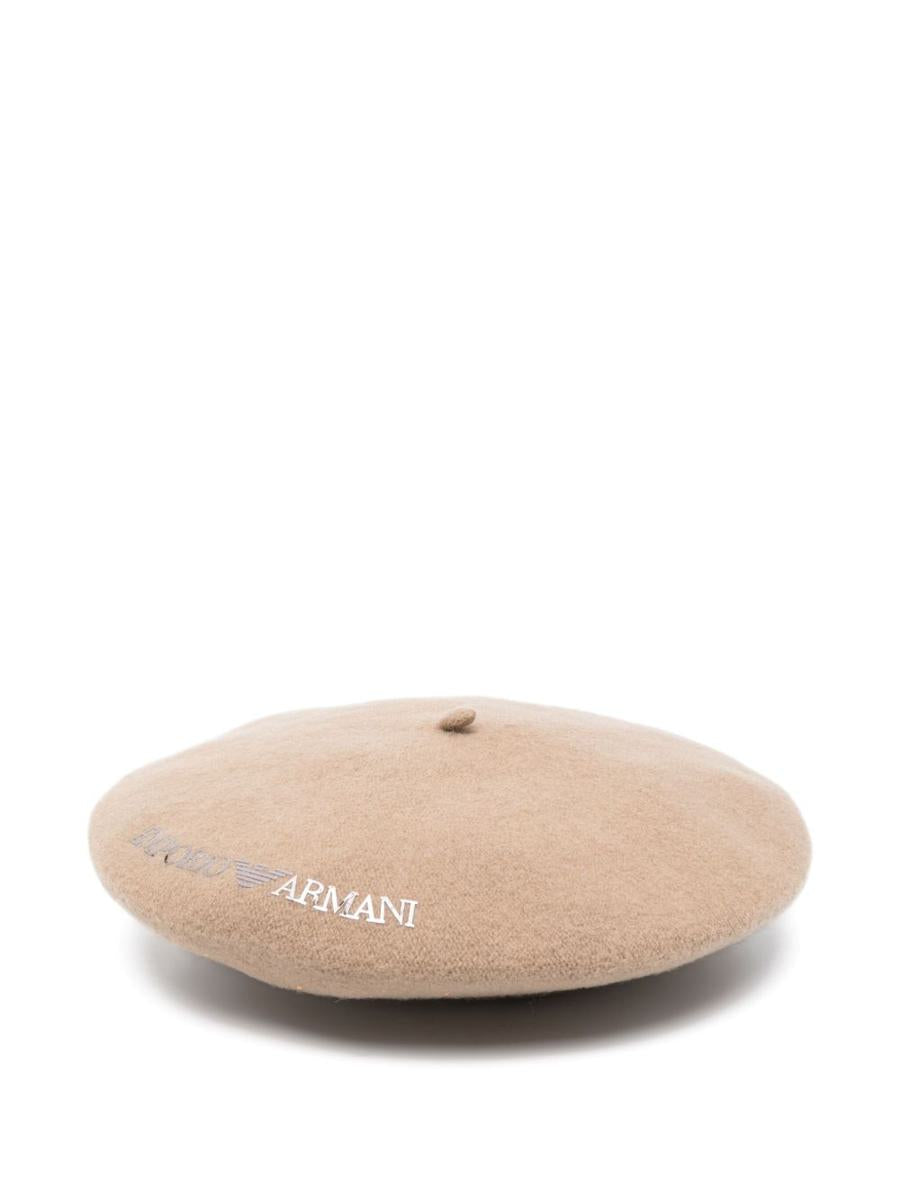 Emporio Armani baskisk hatt i ull