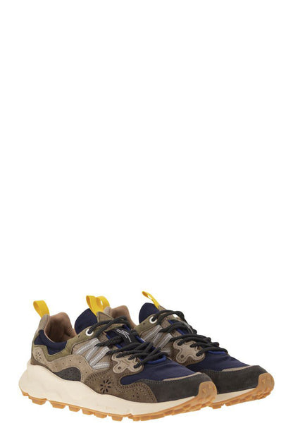 Flower Mountain Yamano 3 - Sneakers i mocka och tekniskt tyg