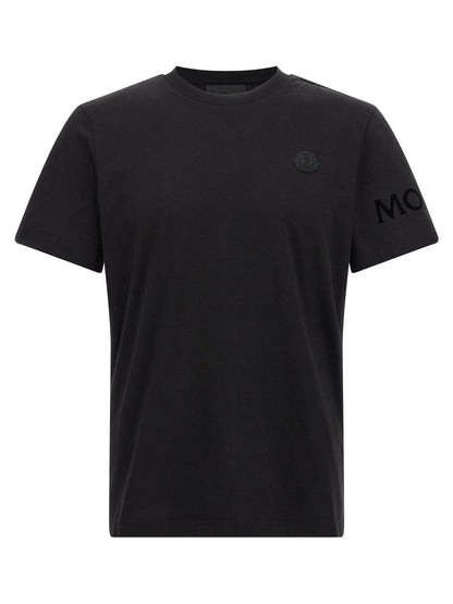 Moncler-t-shirt med logotyp