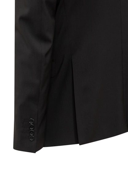Emporio Armani Svart Enkelknäppt Kavaj Emporio Armani