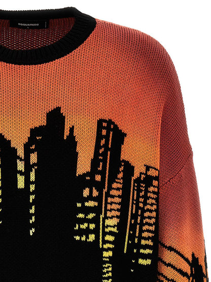 DSQUARED2 Intarsia-tröja