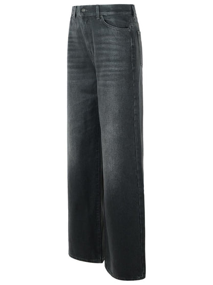 7 For All Mankind 'Lakrits' Svarta Denim Jeans