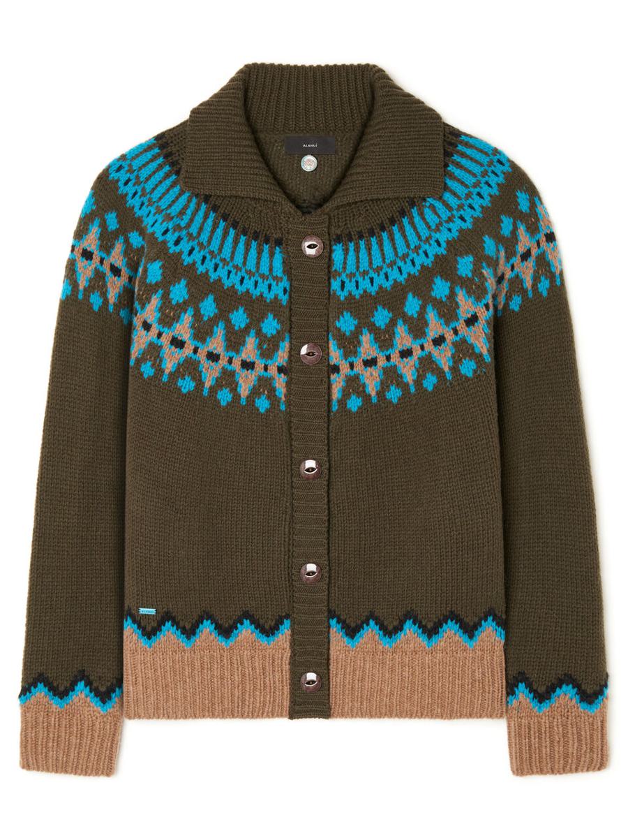 Alanui Sweet Winter Jacket Oliva/Multicolor