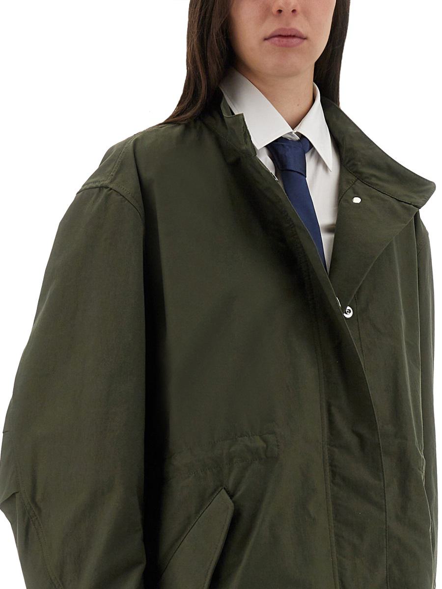 Givenchy överdimensionerad parkas med logotyptryck