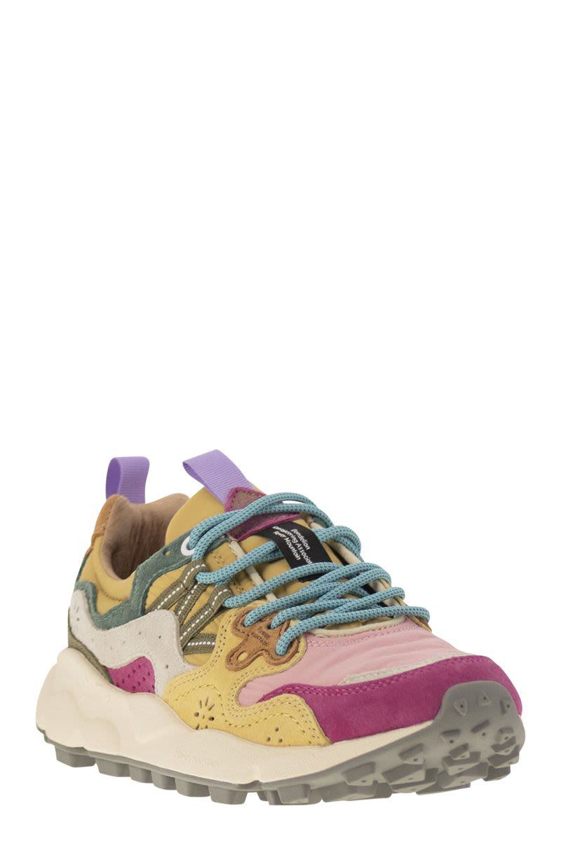 Flower Mountain Yamano 3 - Sneakers i mocka och tekniskt tyg