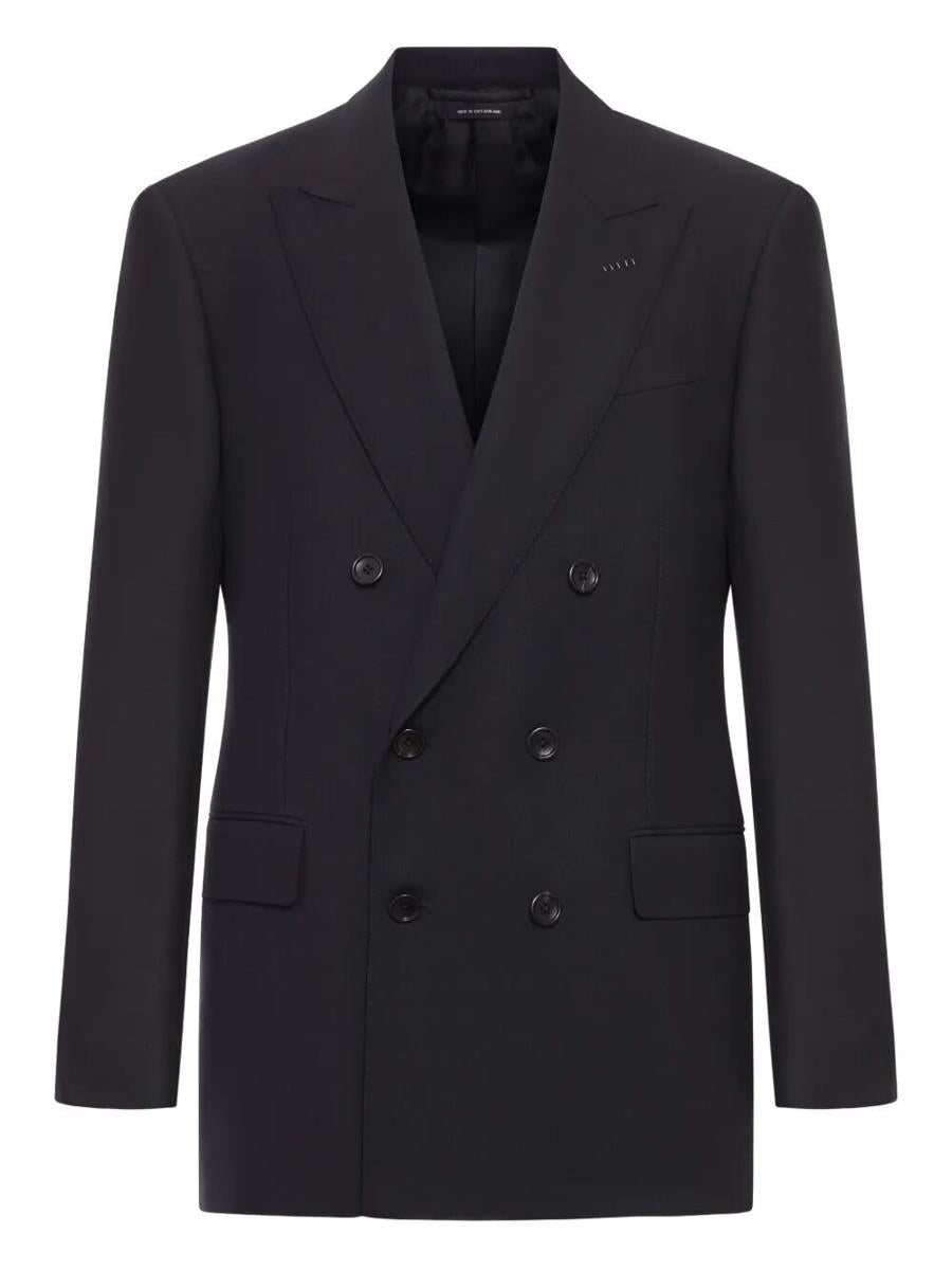 Tom Ford High Twist Dubbelknäppt Ulljacka Kläder