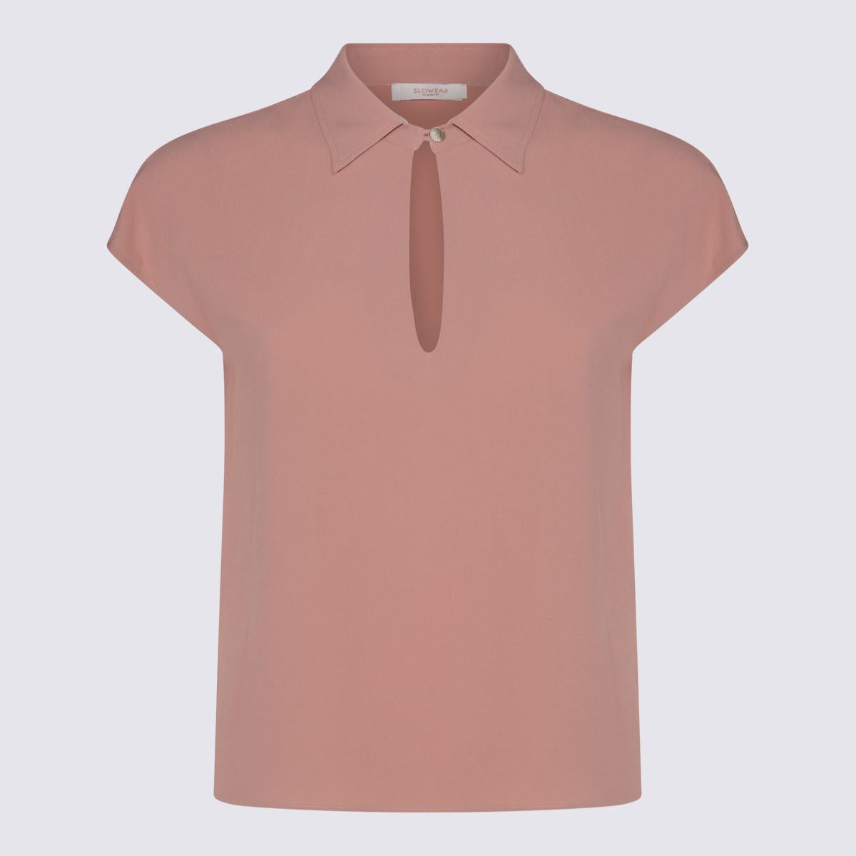Glanshirt Rosa Skjorta